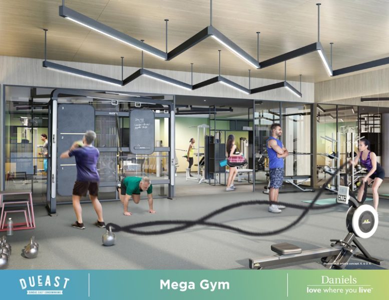 dueast-condos-in-regent-park-by-daniels-condo-amenities-mega-gym-regentparklife-com