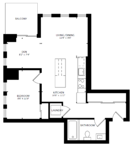 2412 - 55 Regent Park Blvd - Floorplan