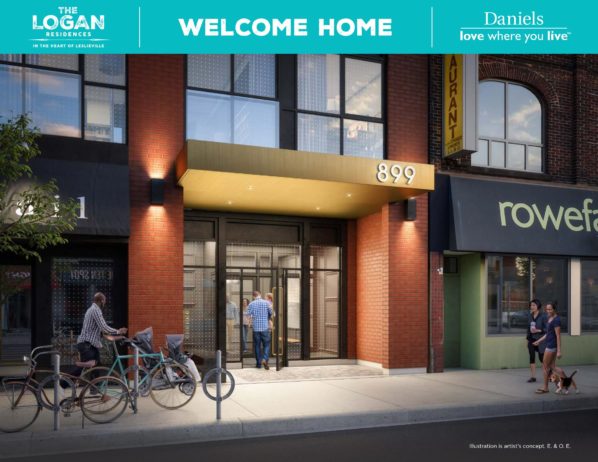 The-Logan-Residences-By-Daniels-Leslieville-Toronto-Regent-Park-Life-Team-Entrance