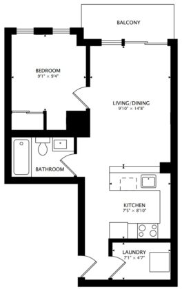 613 - 55 Regent Park Blvd - Floorplan