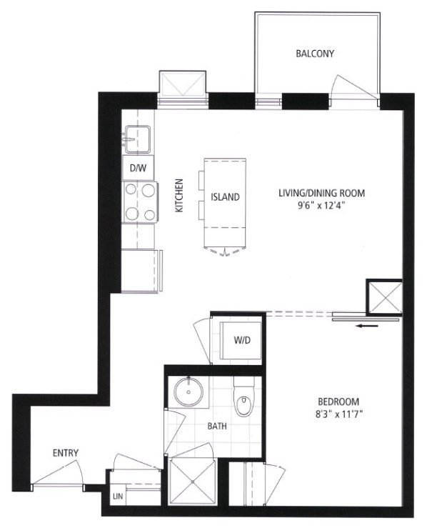 612 - 260 Sackville St - Floorplan